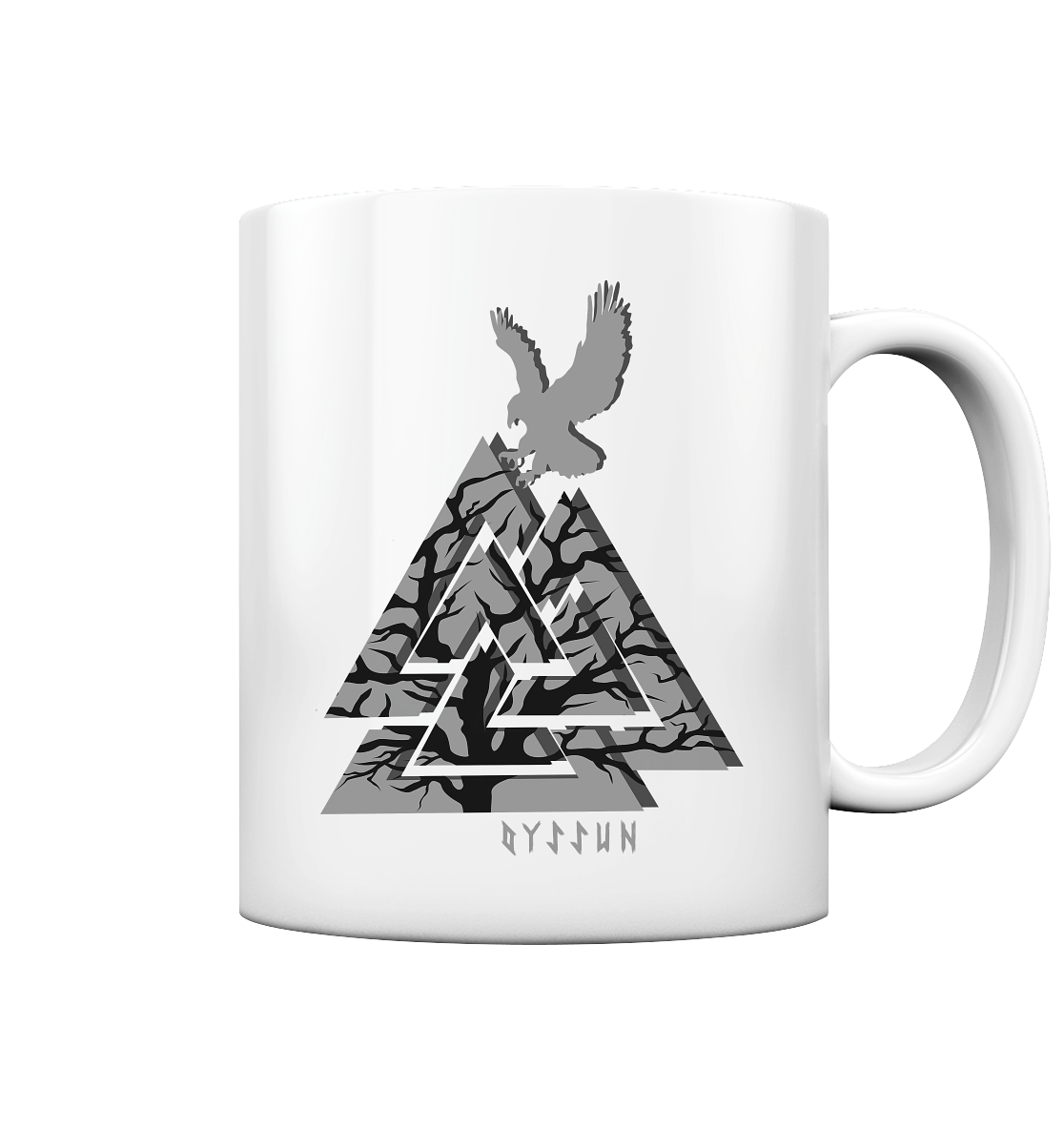 Valknut Tasse - Tasse einfarbig