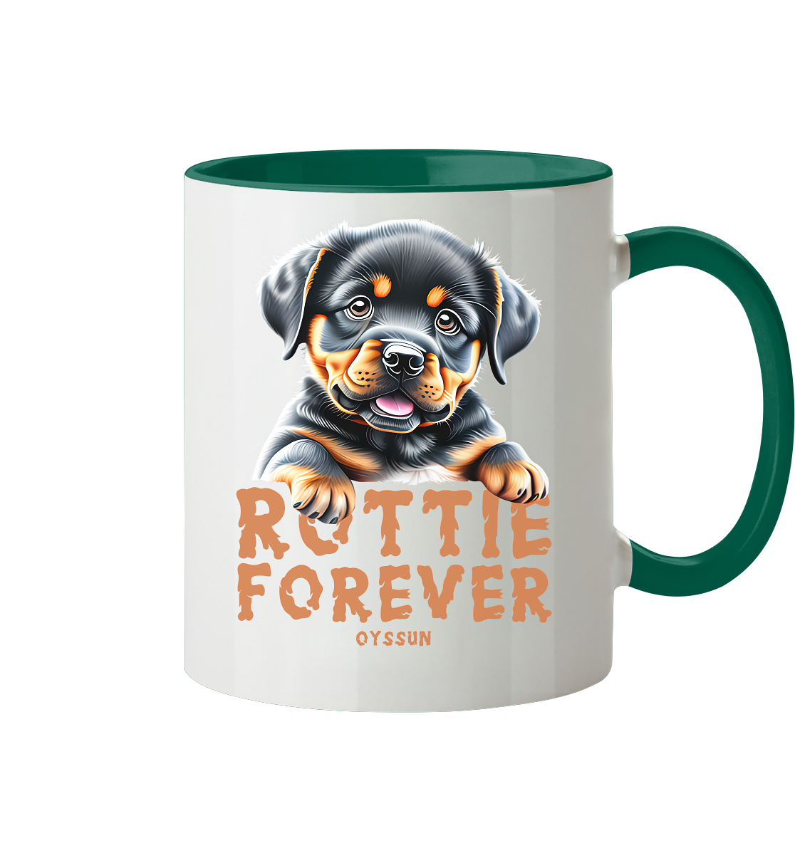 Rottie Forever - Tasse zweifarbig