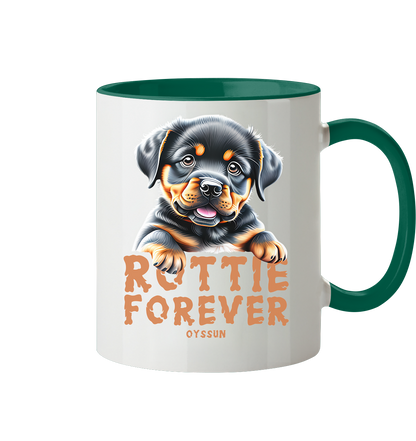 Rottie Forever - Tasse zweifarbig