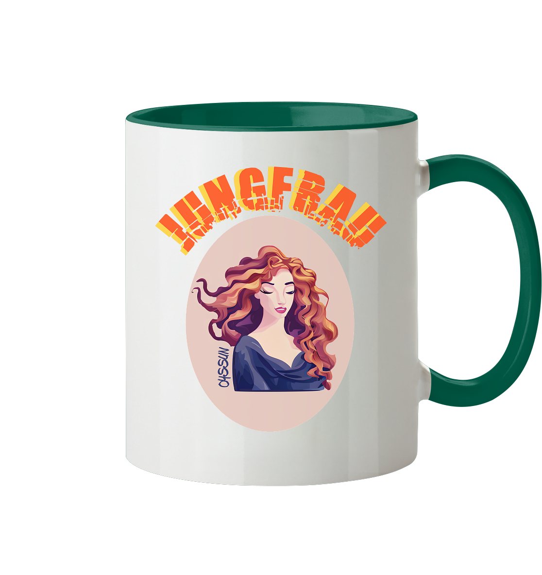 Zodiac sign Virgo - two-tone mug