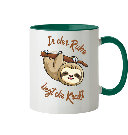 Sloth - There is strength in calmness - Mug two-tone