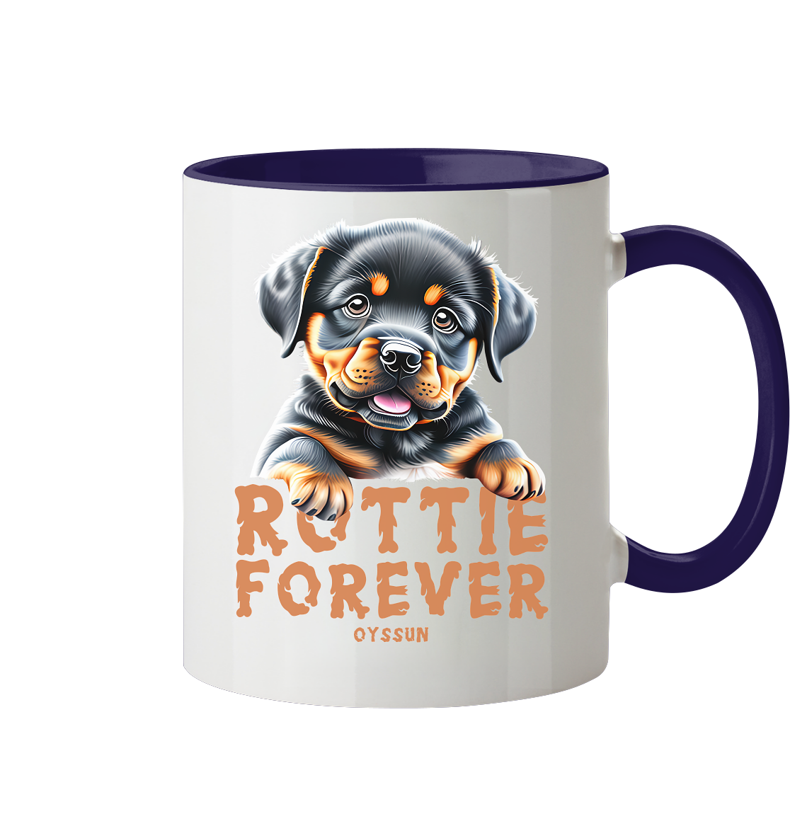 Rottie Forever - Tasse zweifarbig