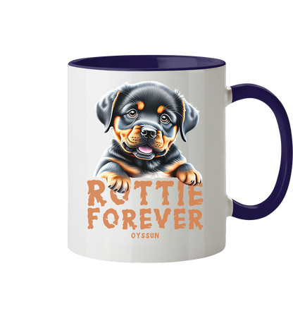 Rottie Forever - Tasse zweifarbig