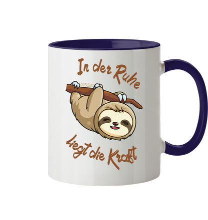 Sloth - There is strength in calmness - Mug two-tone