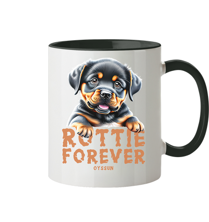 Rottie Forever - Tasse zweifarbig