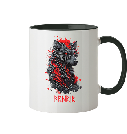 Fenrir - Fenriswolf - Tasse zweifarbig