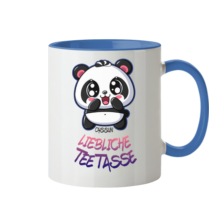 Liebliche Teetasse - Panda - Tasse zweifarbig