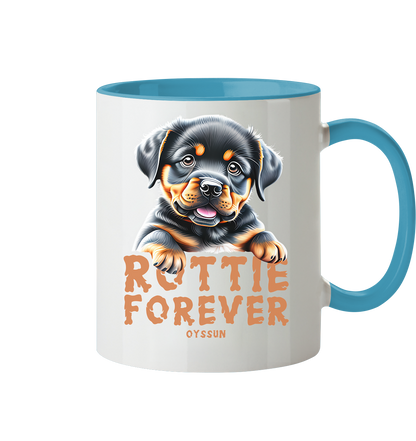 Rottie Forever - Tasse zweifarbig