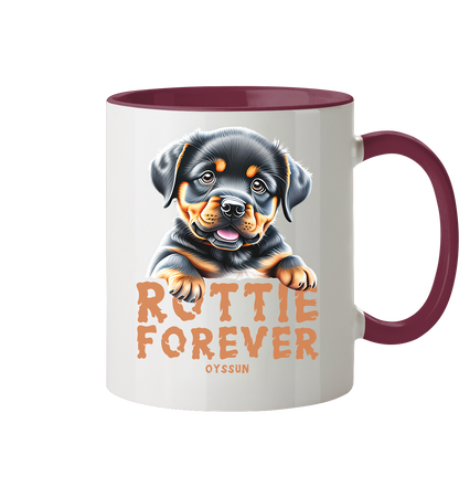 Rottie Forever - Tasse zweifarbig