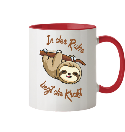 Sloth - There is strength in calmness - Mug two-tone