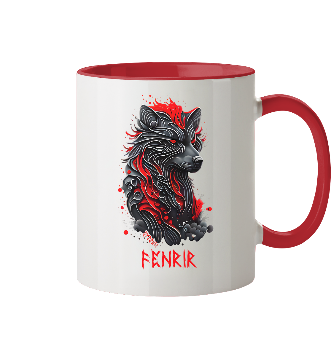 Fenrir - Fenriswolf - Tasse zweifarbig