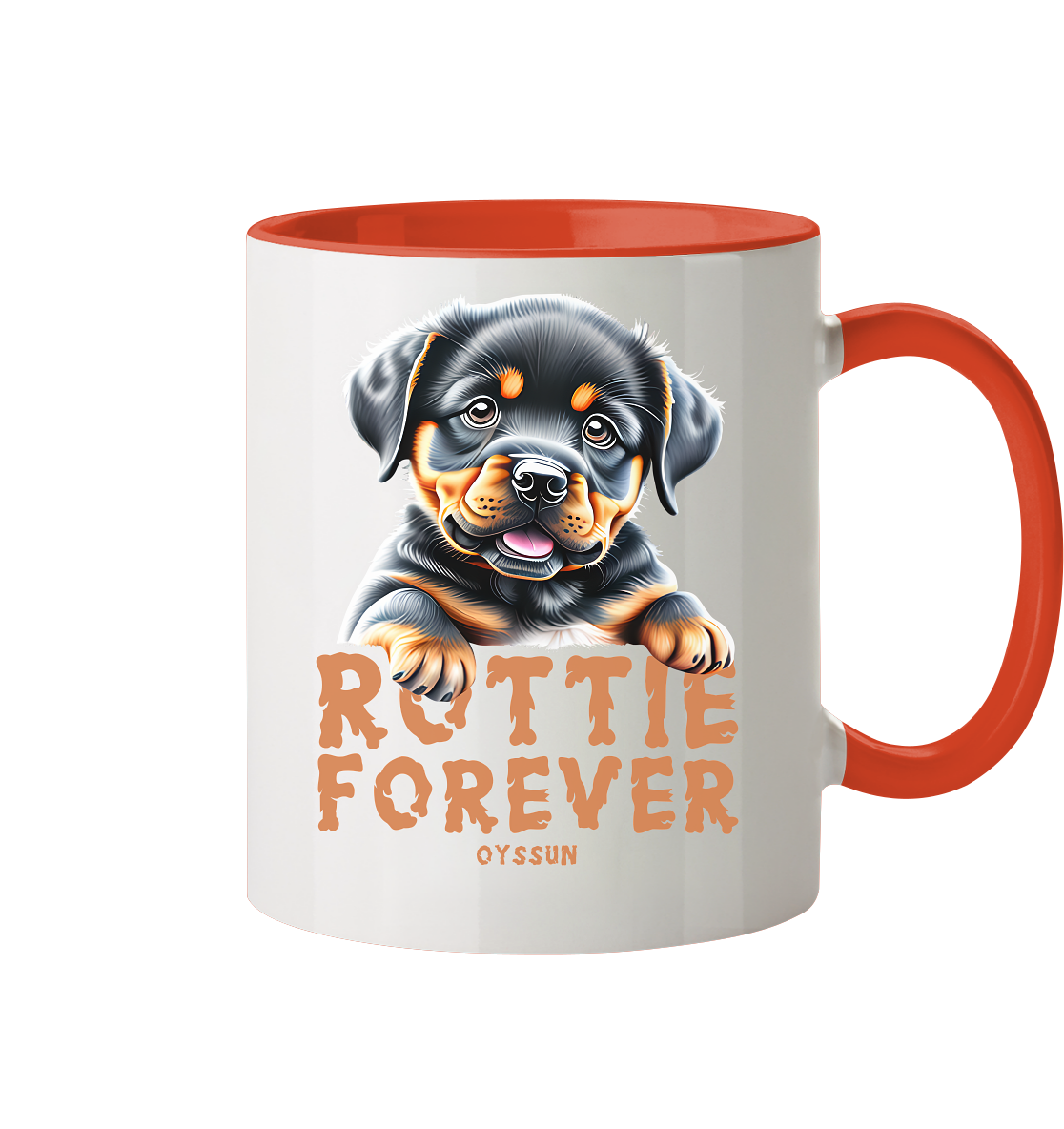 Rottie Forever - Tasse zweifarbig