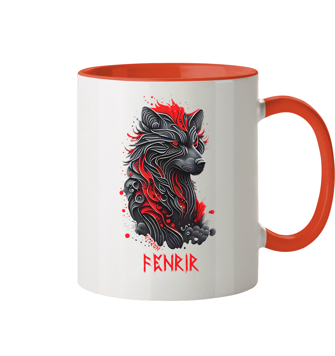 Fenrir - Fenriswolf - Tasse zweifarbig