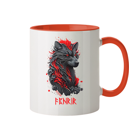 Fenrir - Fenriswolf - Tasse zweifarbig