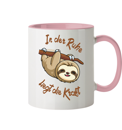 Sloth - There is strength in calmness - Mug two-tone