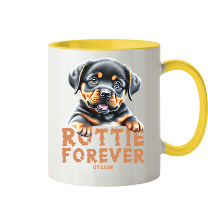 Rottie Forever - Tasse zweifarbig