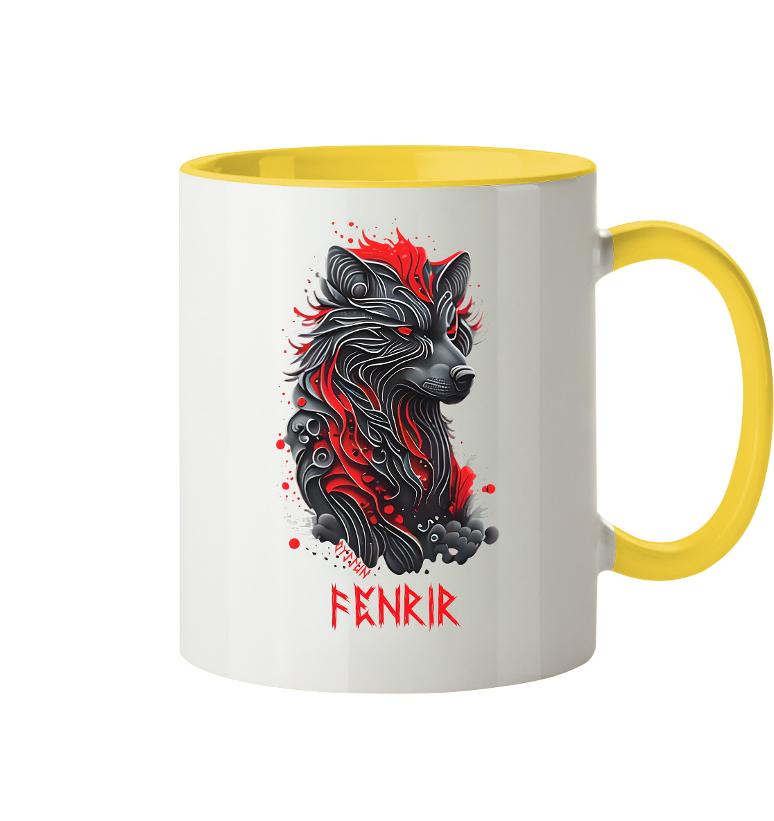 Fenrir - Fenriswolf - Tasse zweifarbig