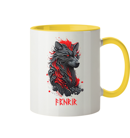 Fenrir - Fenriswolf - Tasse zweifarbig