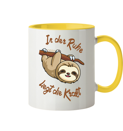 Sloth - There is strength in calmness - Mug two-tone