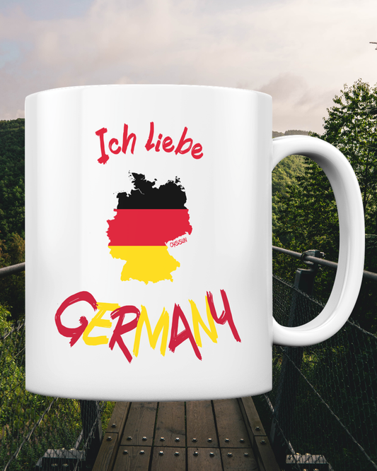 Ich liebe Deutschland - Tasse einfarbig