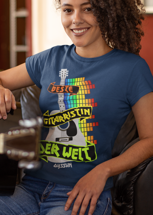 Die Beste Gitarristin der Welt - Ladies Premium Shirt