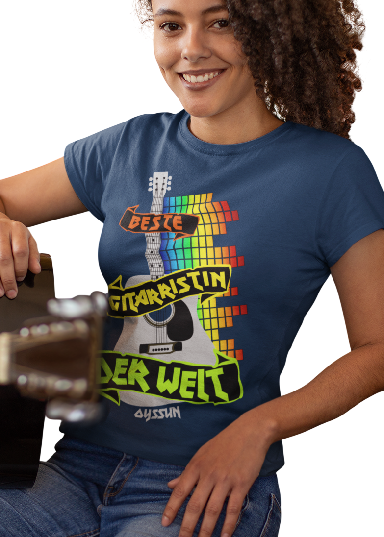 Die Beste Gitarristin der Welt - Ladies Premium Shirt - Oyssun