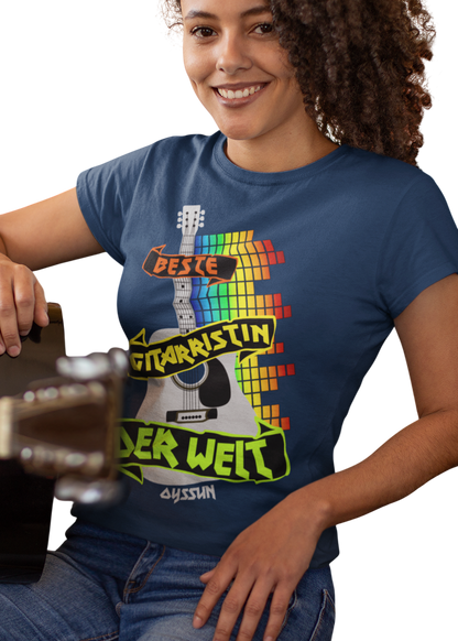 Die Beste Gitarristin der Welt - Ladies Premium Shirt - Oyssun