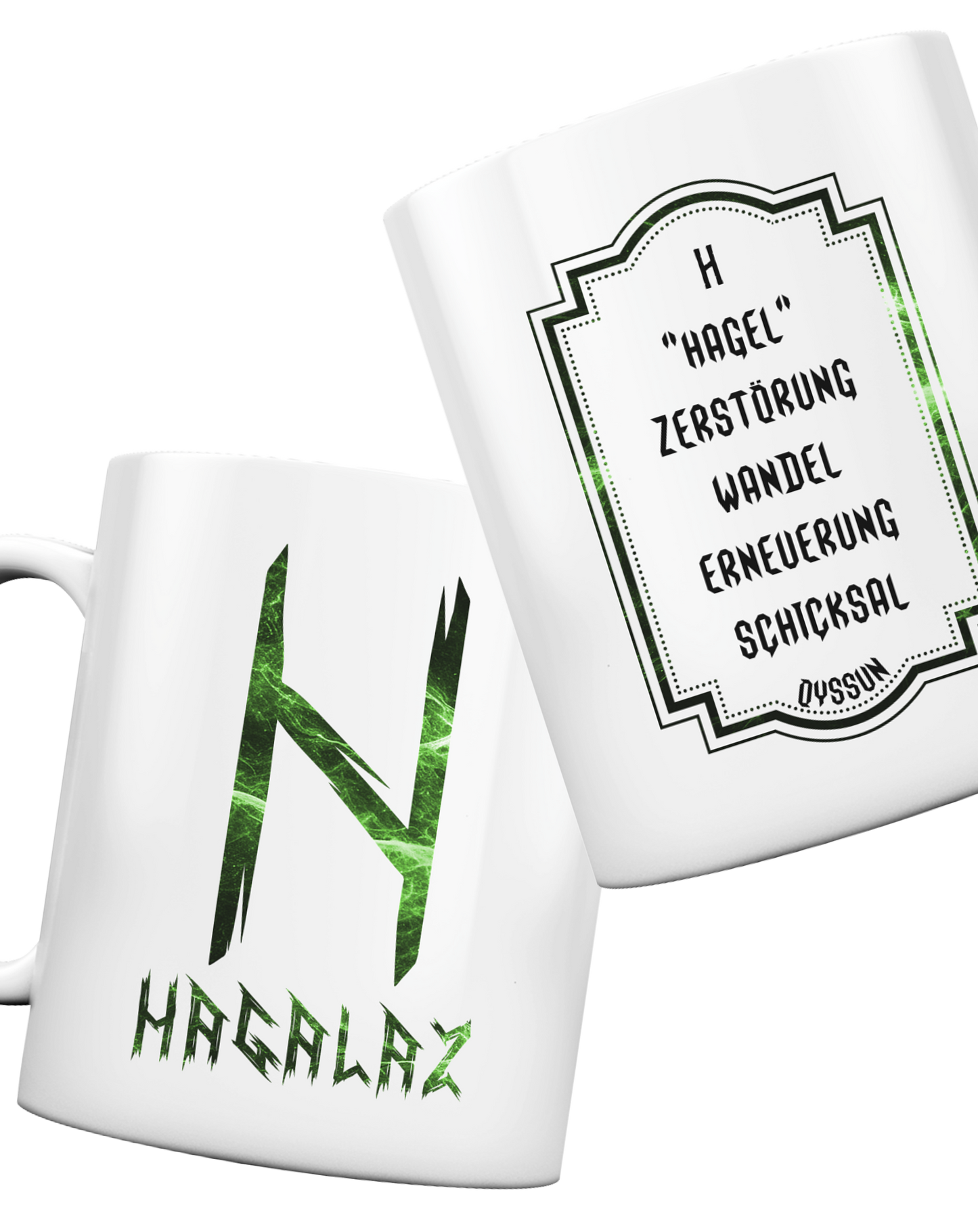 Hagalaz Rune - Tasse