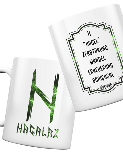 Hagalaz Rune - Tasse