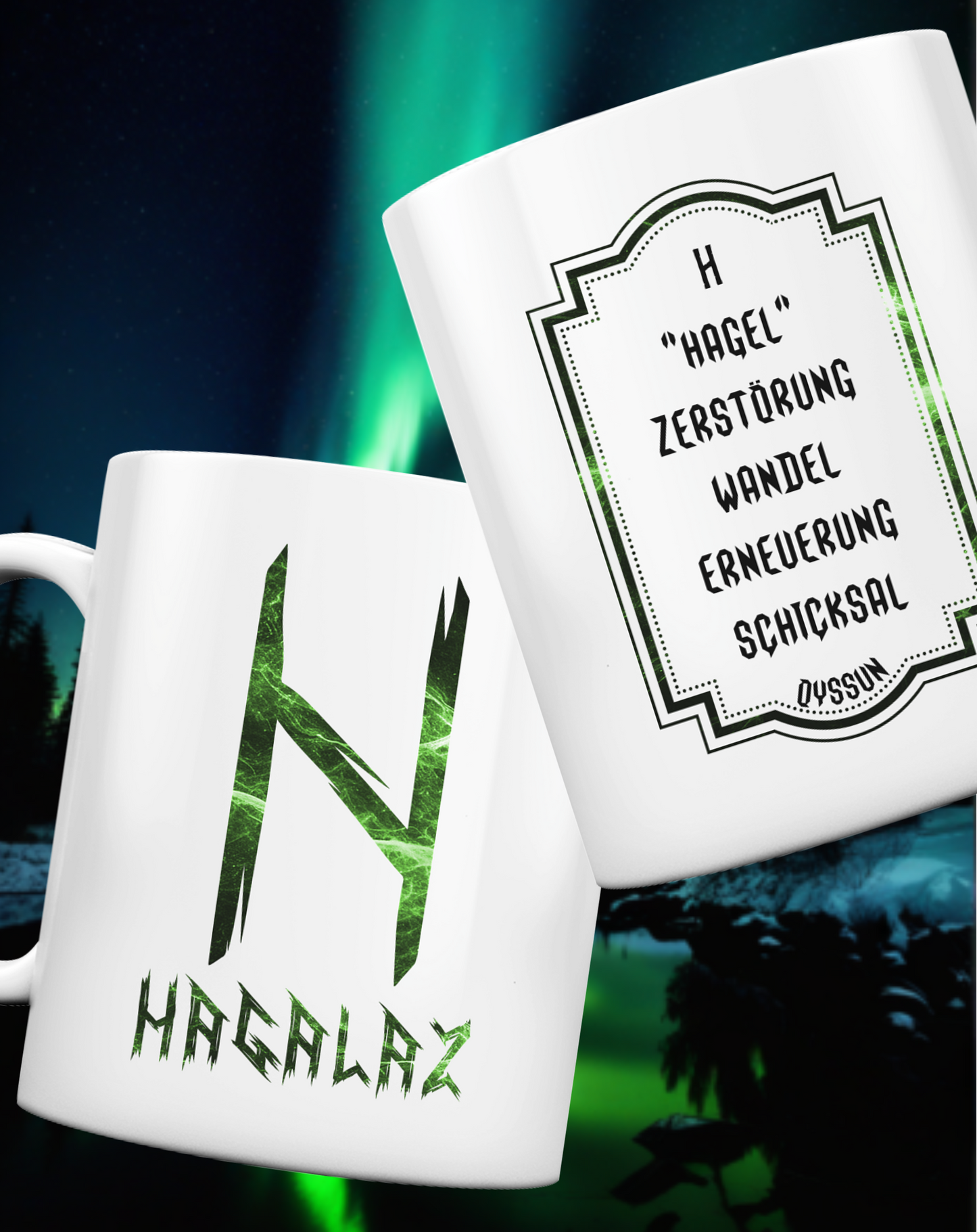 Hagalaz Rune - Tasse