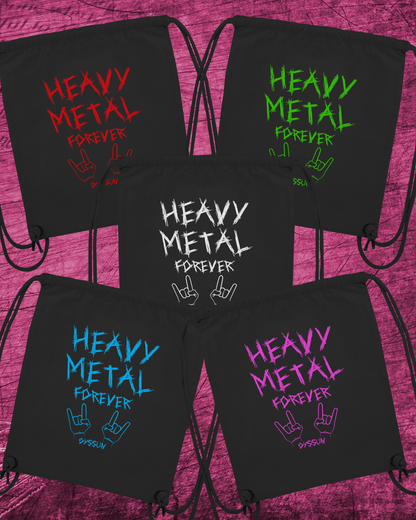 Heavy Metal Forever - Organic Gym-Bag - in 5 Designfarben