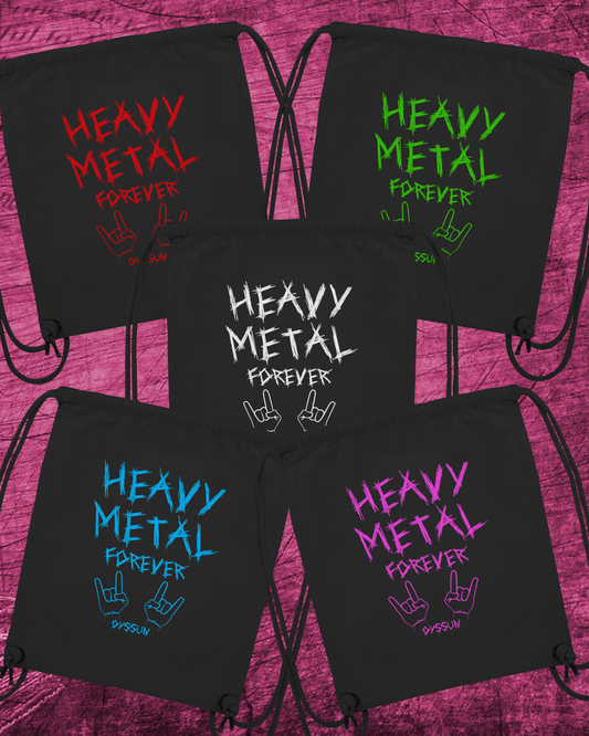 Heavy Metal Forever - Organic Gym-Bag - in 5 Designfarben