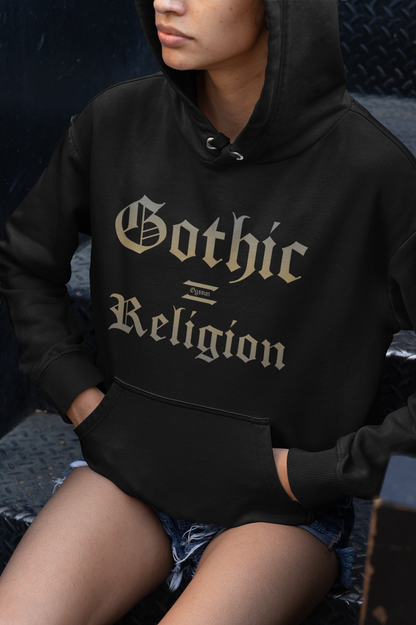 Gothic = Religion  - Organic Basic Hoodie - Oyssun