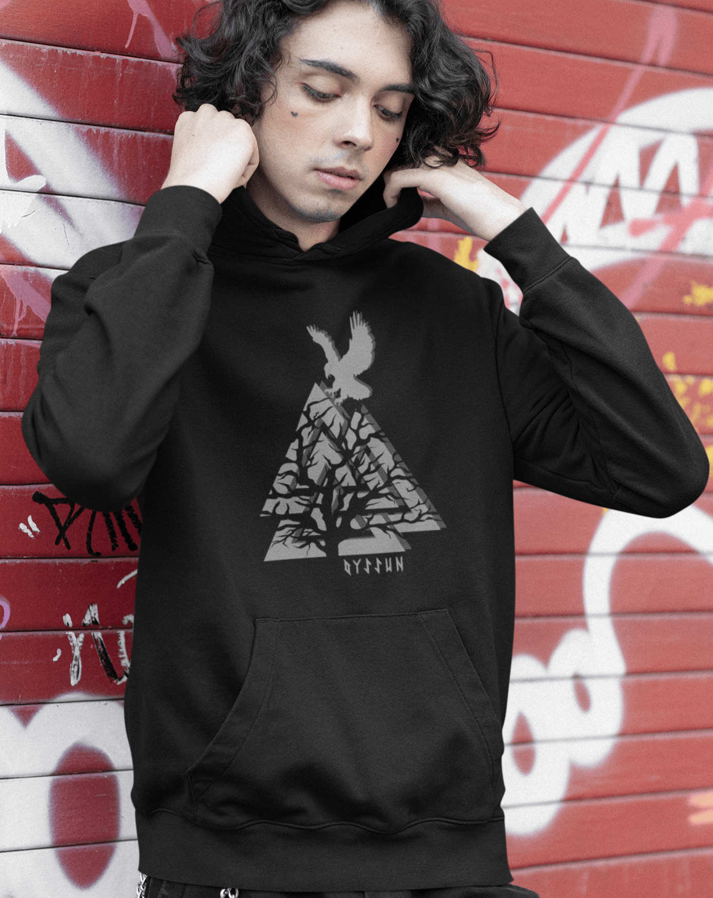 Valknut  - Organic Basic Hoodie - Oyssun