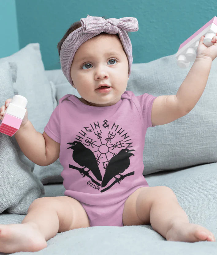 Hugin & Munin - Organic Baby Bodysuite - Oyssun