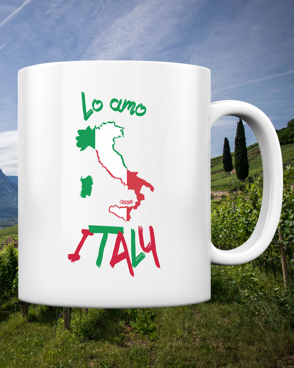 Ich liebe Italien - Tasse einfarbig