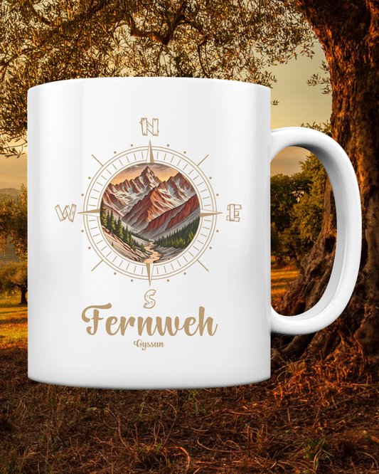 Fernweh - Tasse einfarbig