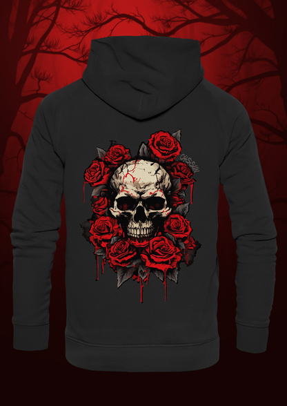 Totenkopf mit Rosen - Kids Premium Hoodie