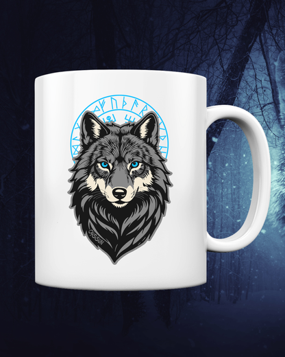 Wolf Odins - Tasse einfarbig