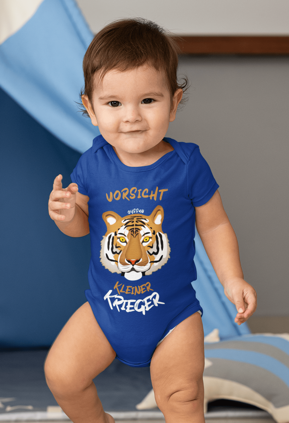 Vorsicht - Kleiner Krieger - Organic Baby Bodysuit - Oyssun