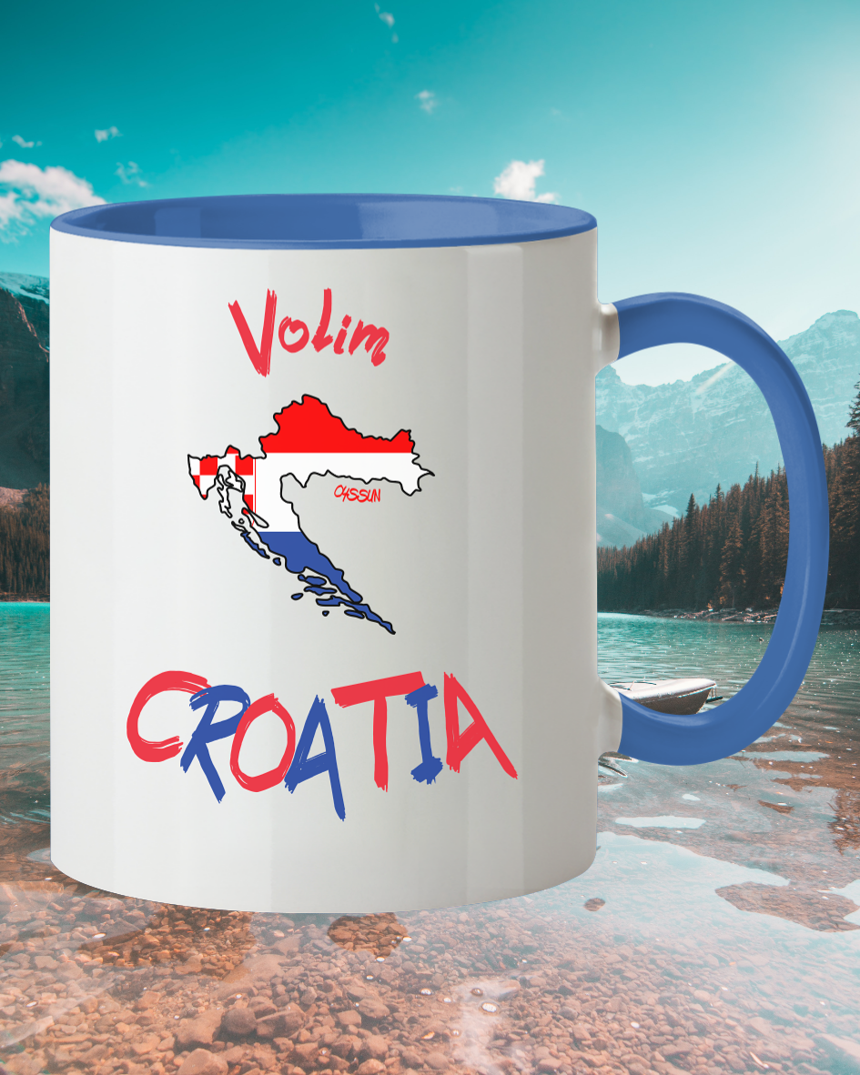 I love Croatia - two-tone mug