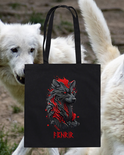 Fenrir - Fenriswolf - Baumwolltasche