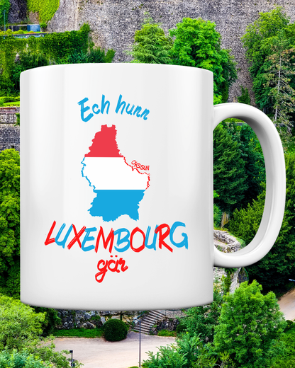 Ich liebe Luxemburg - Tasse einfarbig