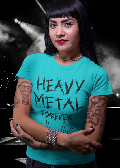 Heavy Metal Forever - Ladies Premium Shirt - In 6 Designfarben