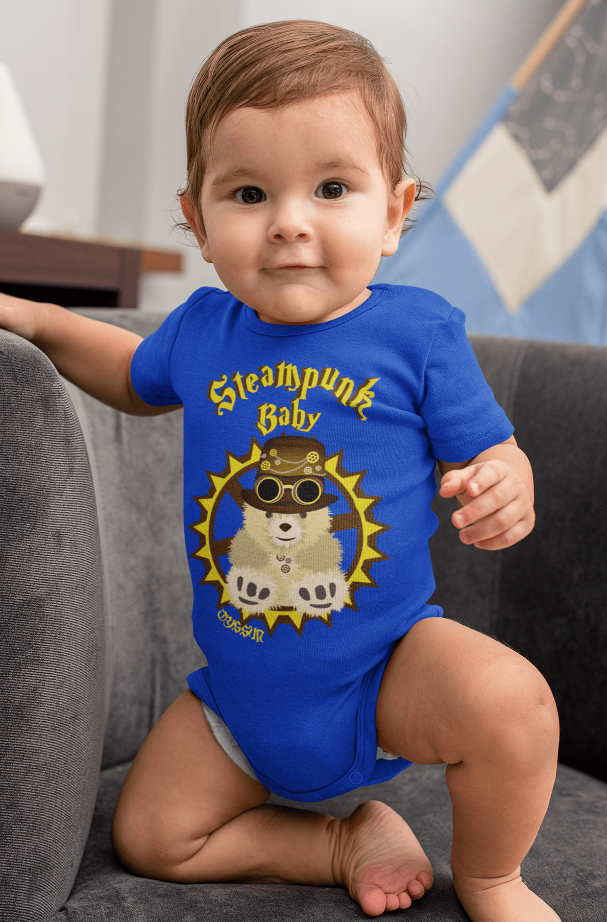 Steampunk Baby - Organic Baby Bodysuit