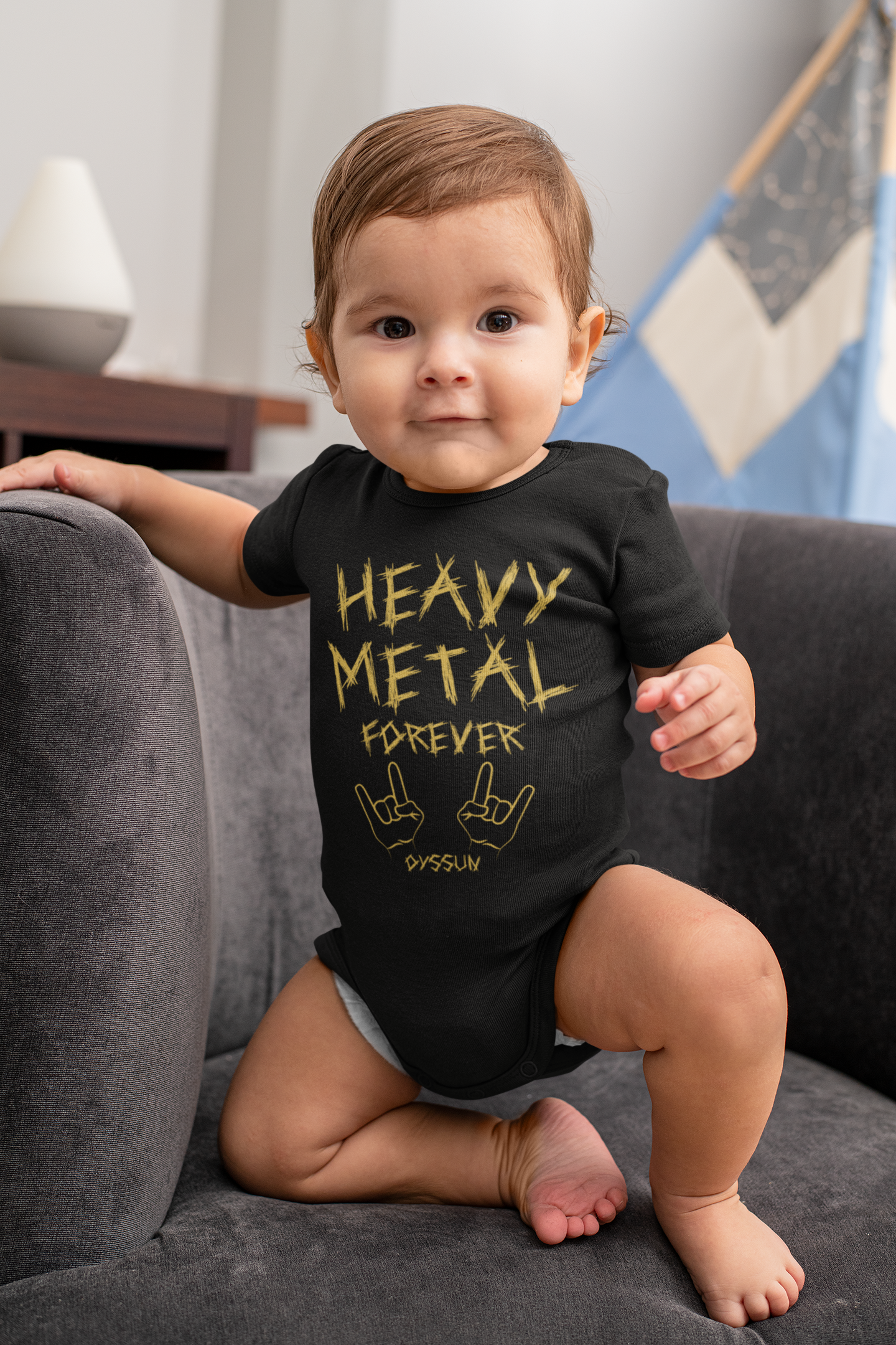 Heavy Metal Forever - Organic Baby Bodysuite