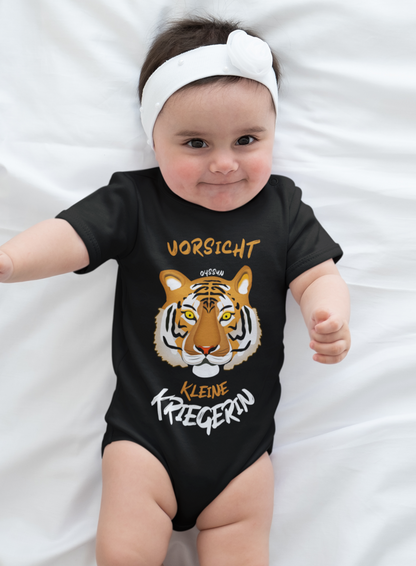 Caution - Little Warrior - Organic Baby Bodysuite