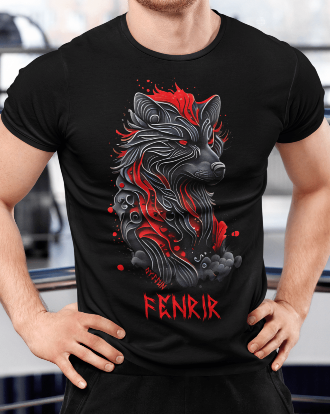 Fenrir - Fenriswolf - Unisexshirt