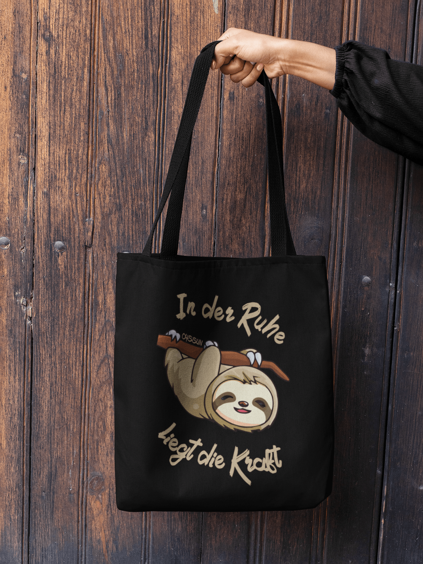 Sloth - There is strength in calmness - Cotton bag 