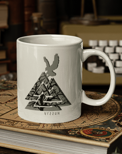 Valknut Tasse - Tasse einfarbig